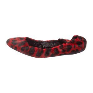 JIL SANDER Ponyhair Printed Flats Size: 8.5